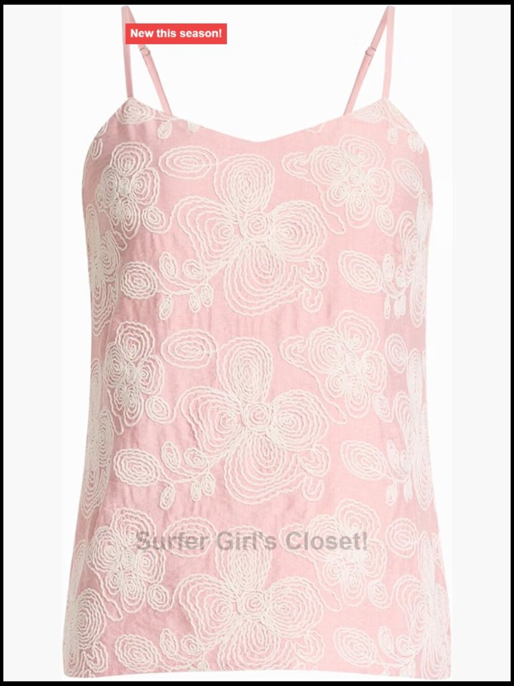 Women's V-Neck Floral Cami Sleeveless Shell Blouse Layering Top